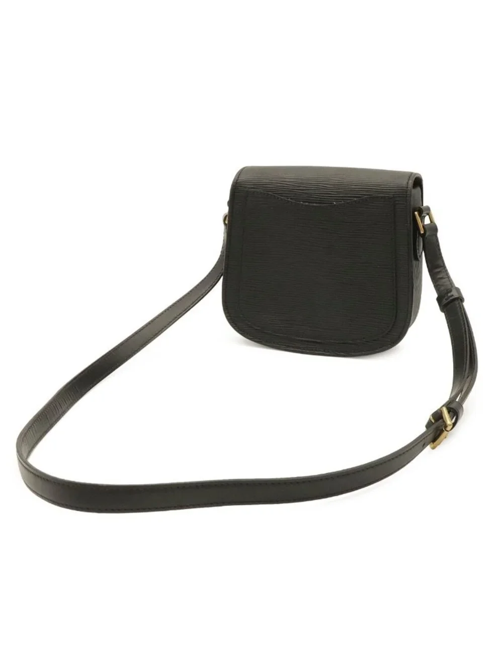 Louis Vuitton Epi Mini Saint-cloud Shoulder Bag Pochette Crossbody Leather Noir